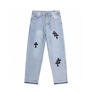 🌙Chrome Hearts blue jeans
